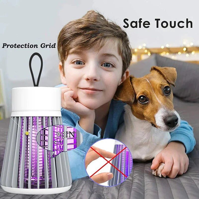 1PC Electric Shock Mosquito Killer Lamp Waterproof Two-in-One Bug Zapper For Bedroom Outdoor Use - Kills Moths Wasps Gnats More!