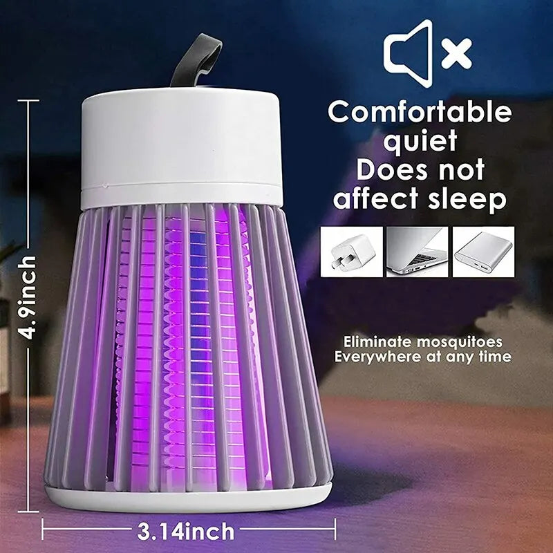 1PC Electric Shock Mosquito Killer Lamp Waterproof Two-in-One Bug Zapper For Bedroom Outdoor Use - Kills Moths Wasps Gnats More!